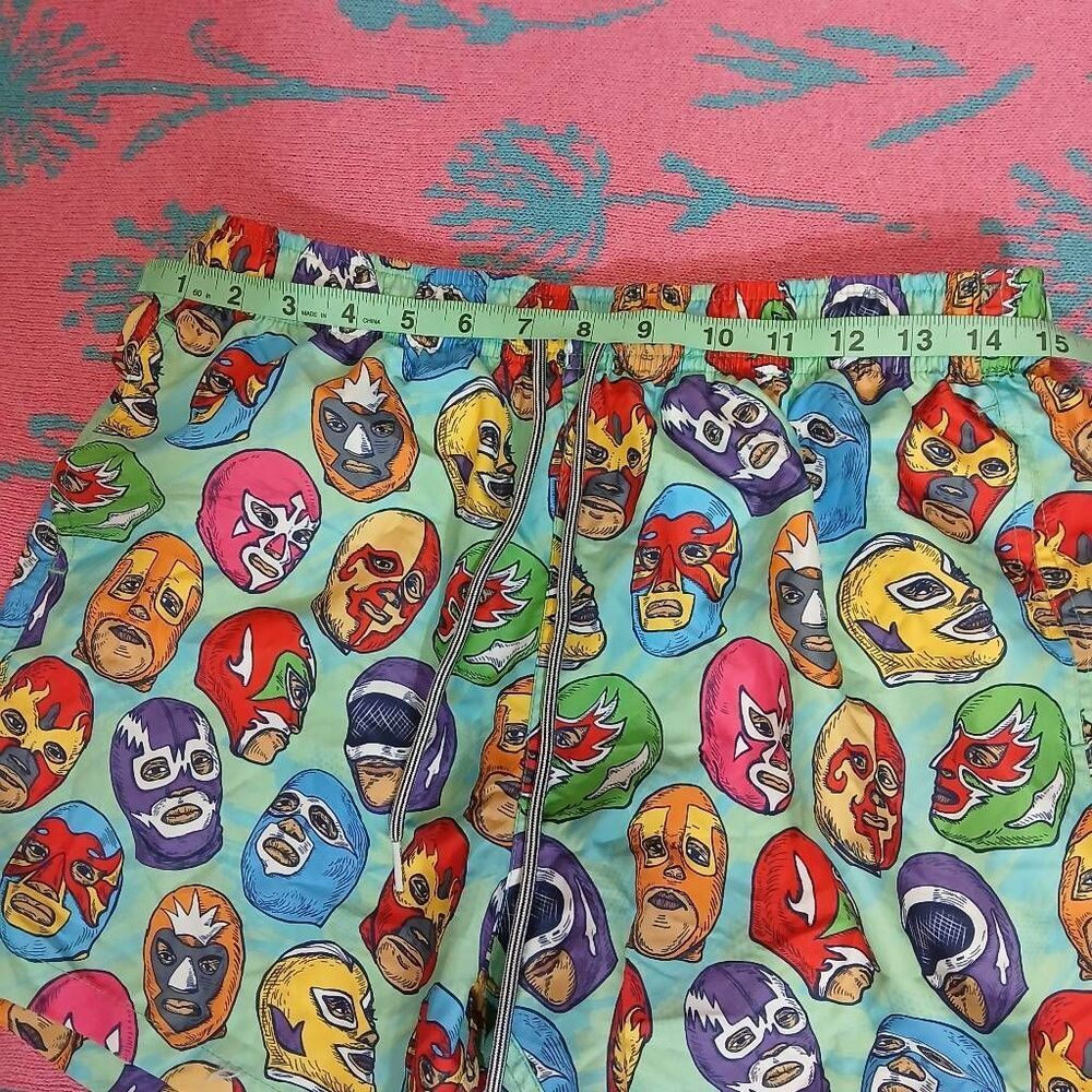 Boardies mens medium multi color swim trunks board shorts ski mask spruce green - Picture 3 of 10